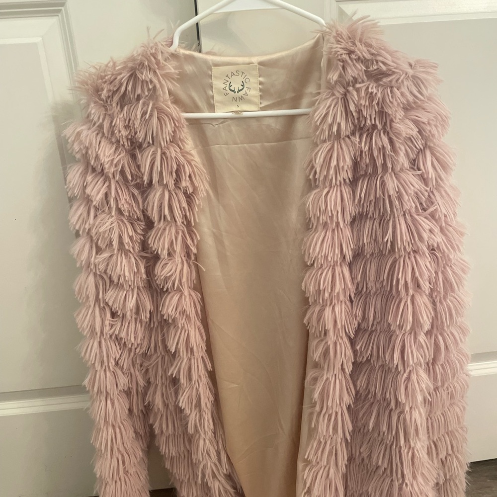 Fluffy fur coat